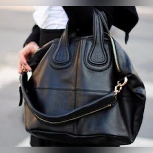 Givenchy Nightingale black bag with gold hardware